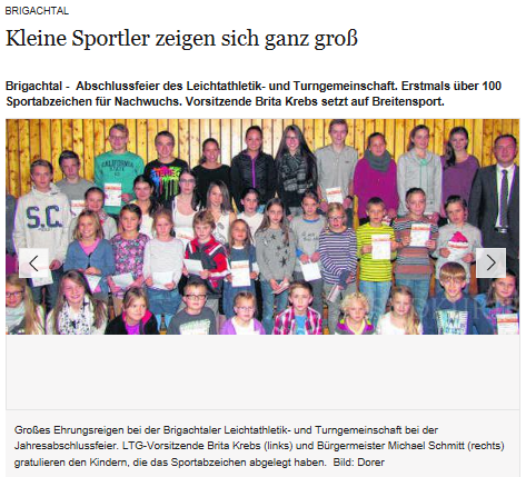 Sportabzeichen Brigachal 2014