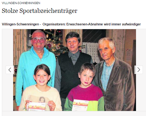 Sportabzeichen  Villingen 2014